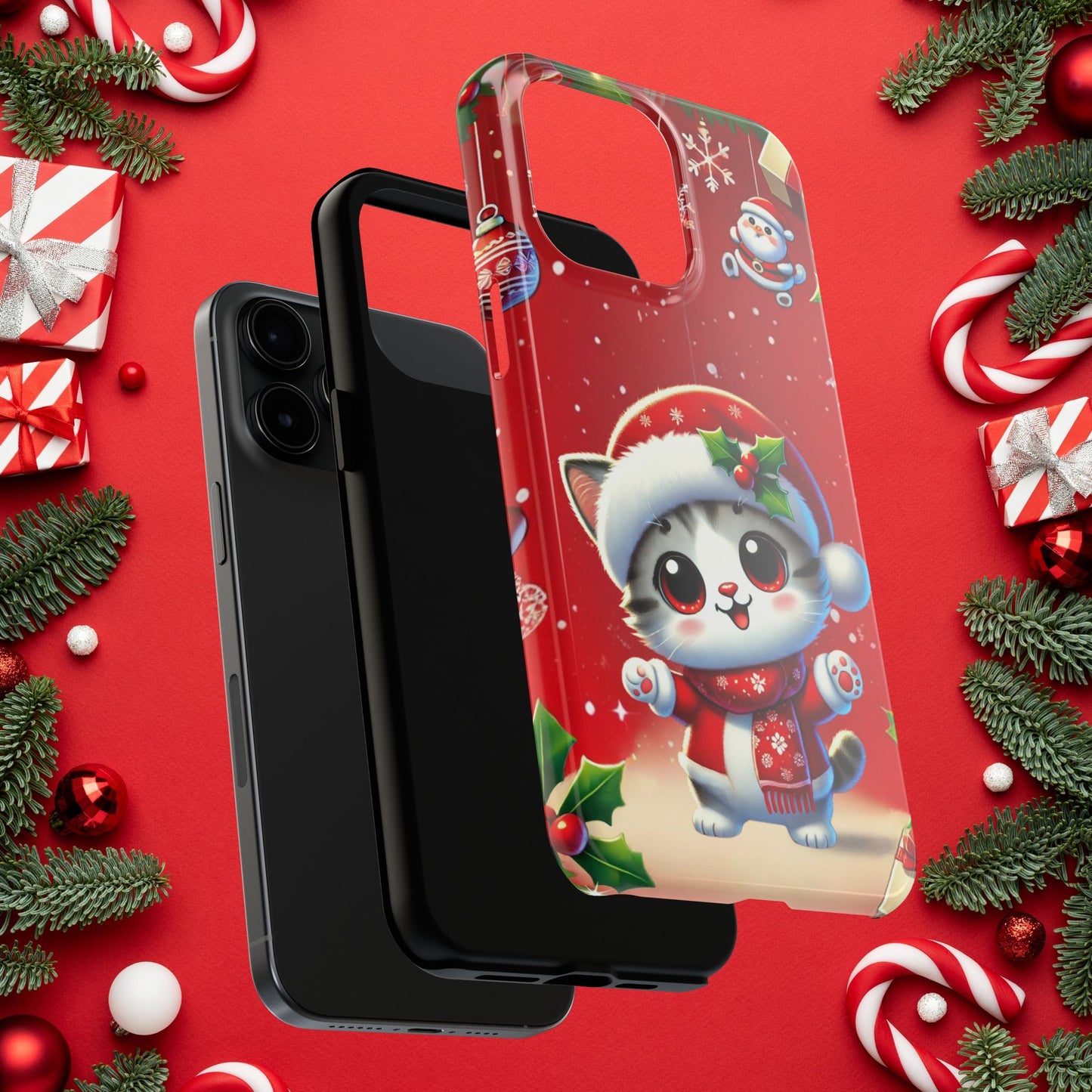 Purrfect Wishes Wireless Charging Support Tough Case