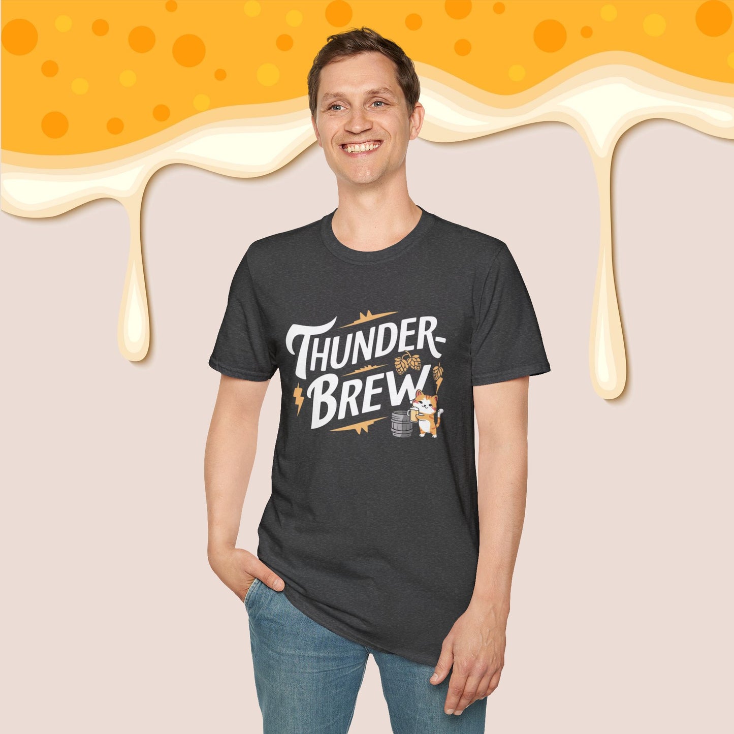 Thunder Brew Cotton Men Tshirt