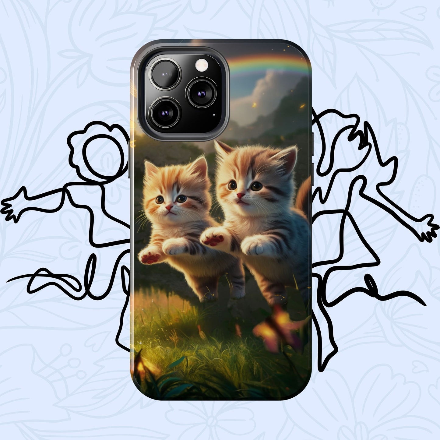 Bestie Buddies Wireless Charging Support Tough Case