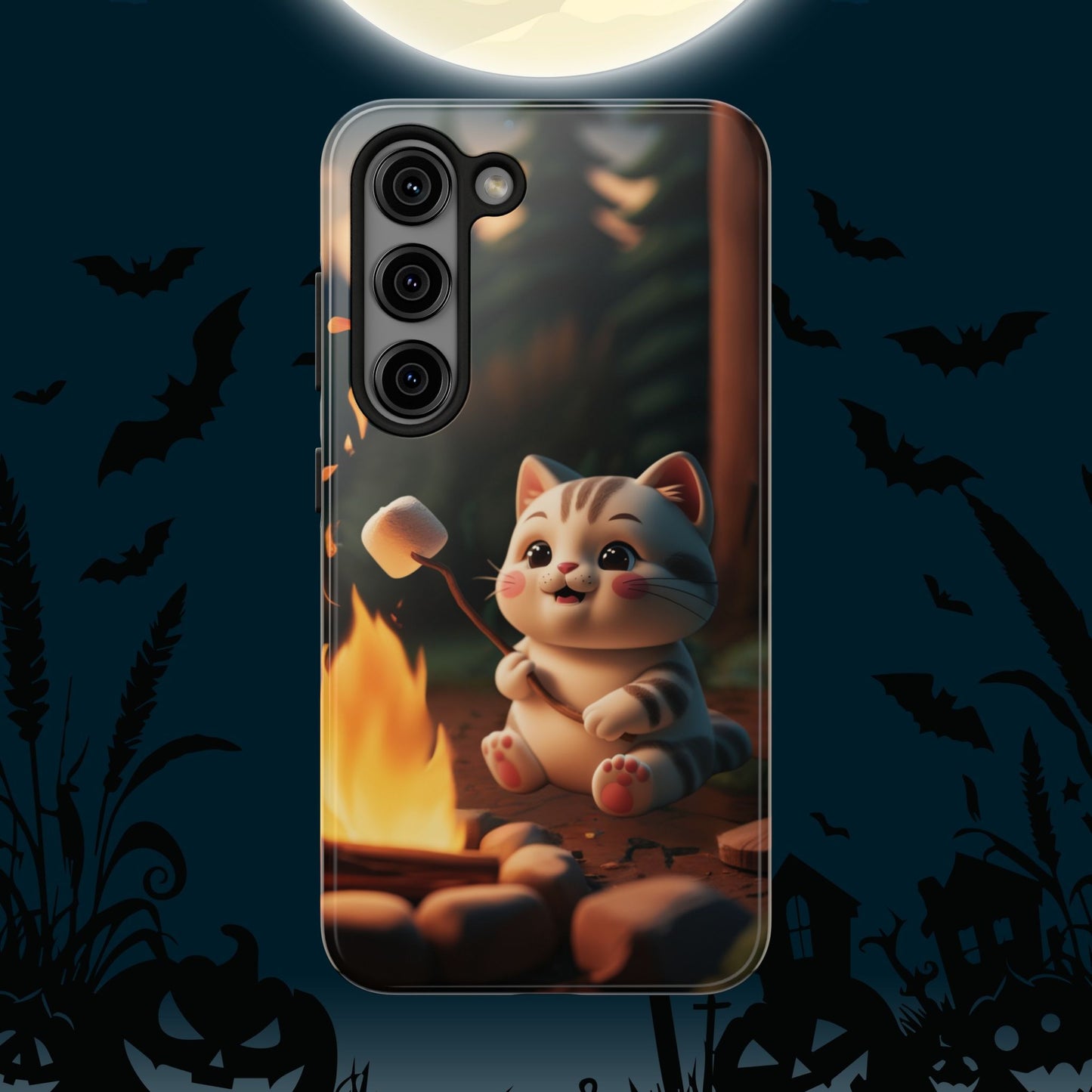 Meowstic Grip Wireless Charging Support Tough Case.