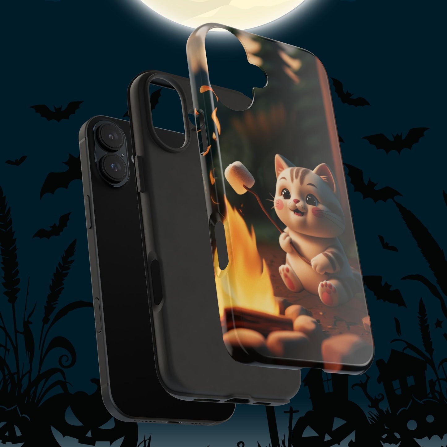 Meowstic Grip Wireless Charging Support Tough Case.