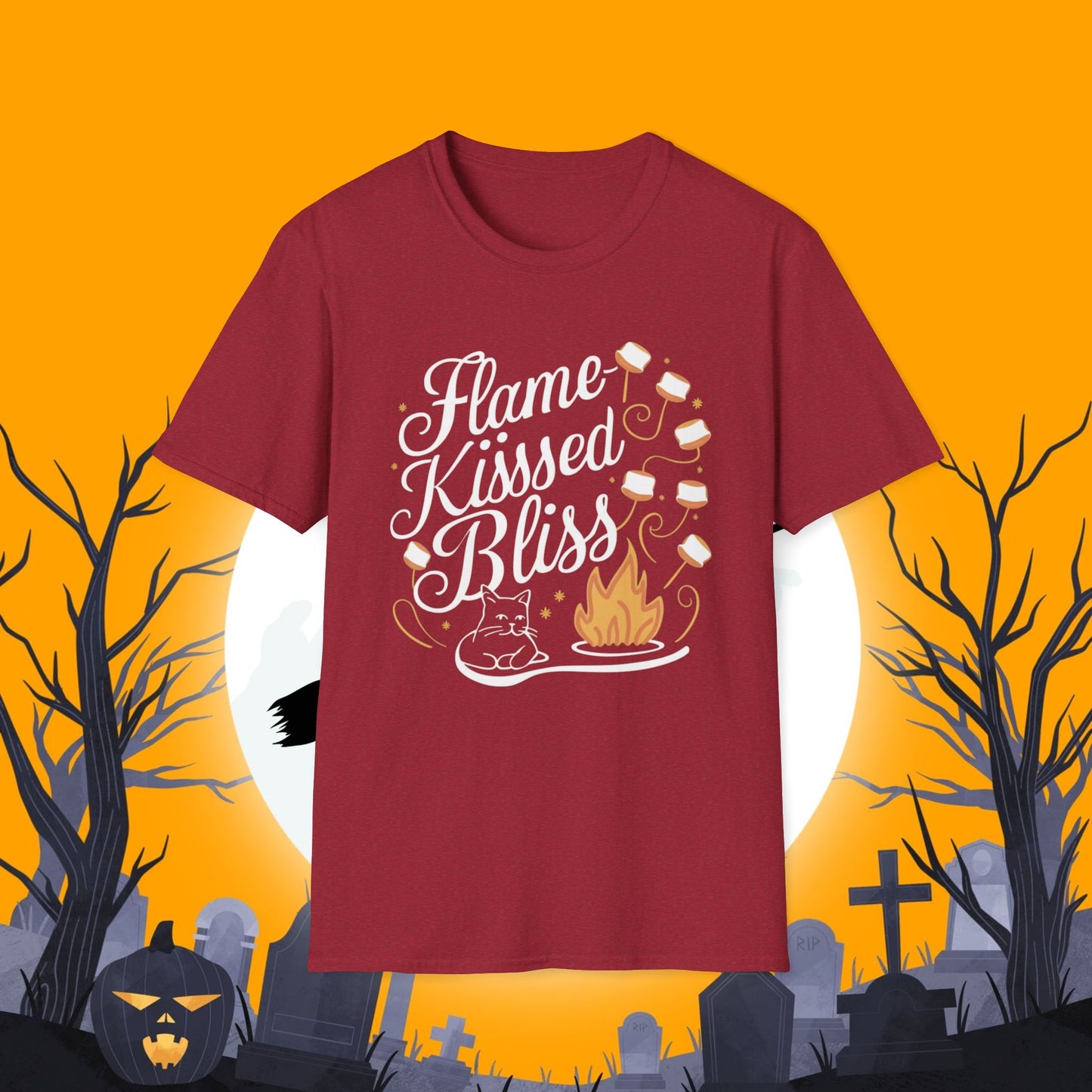 Flame Kiss Bliss Cotton Tee