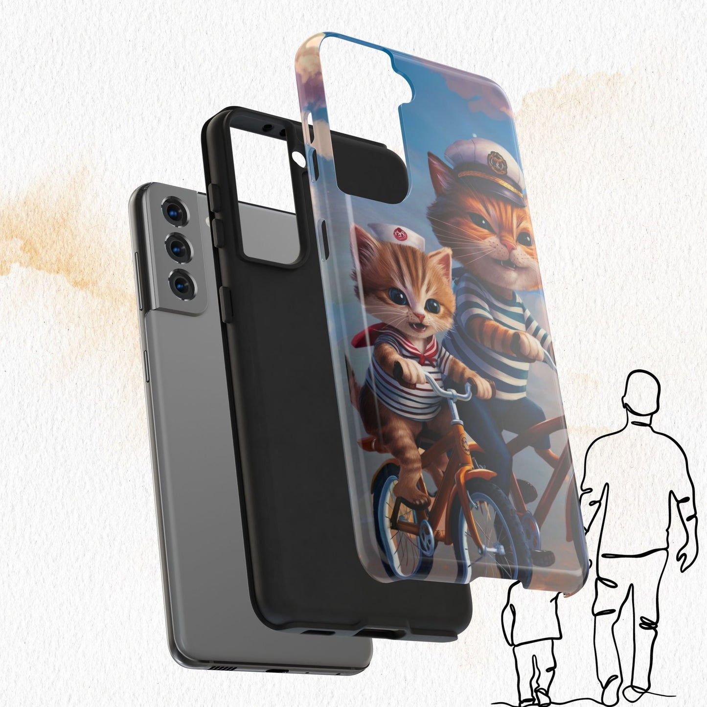 Nine Lives Wireless Charging Support Tough Case