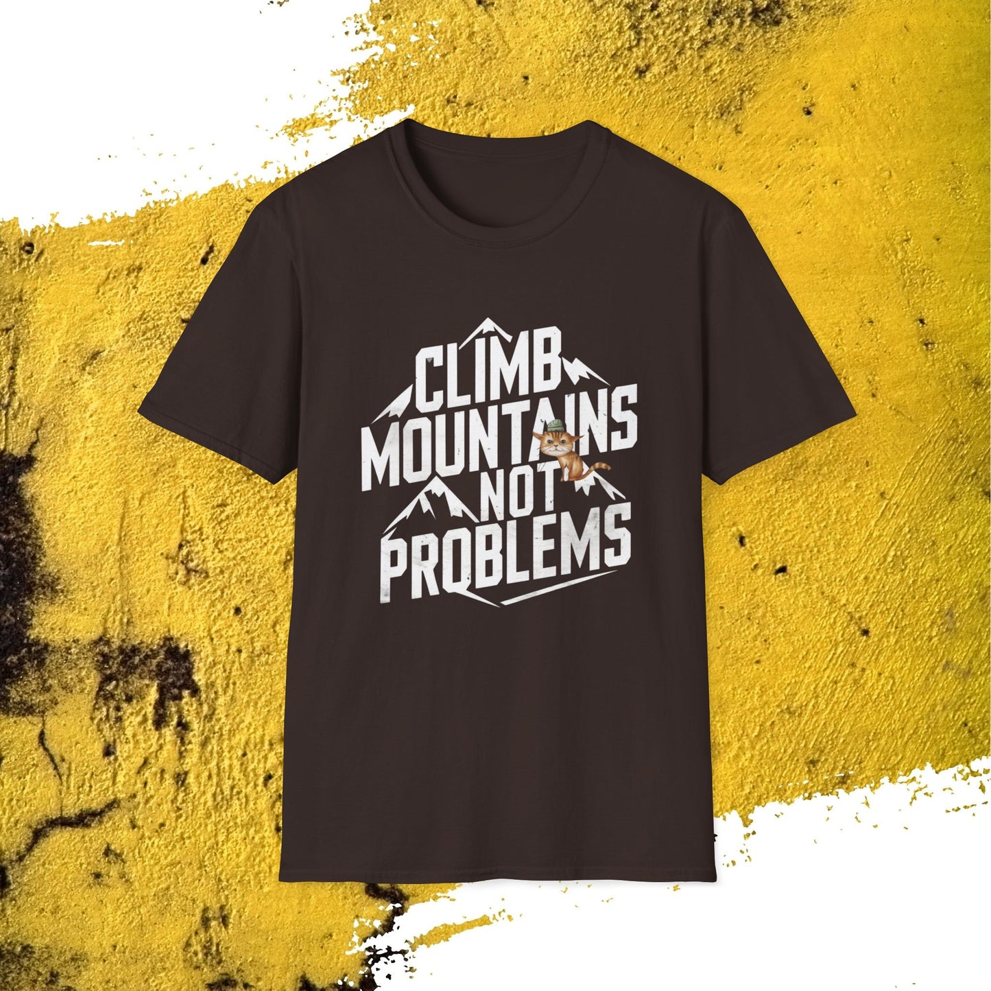 Climb Mountain Cotton Men T-Shirt
