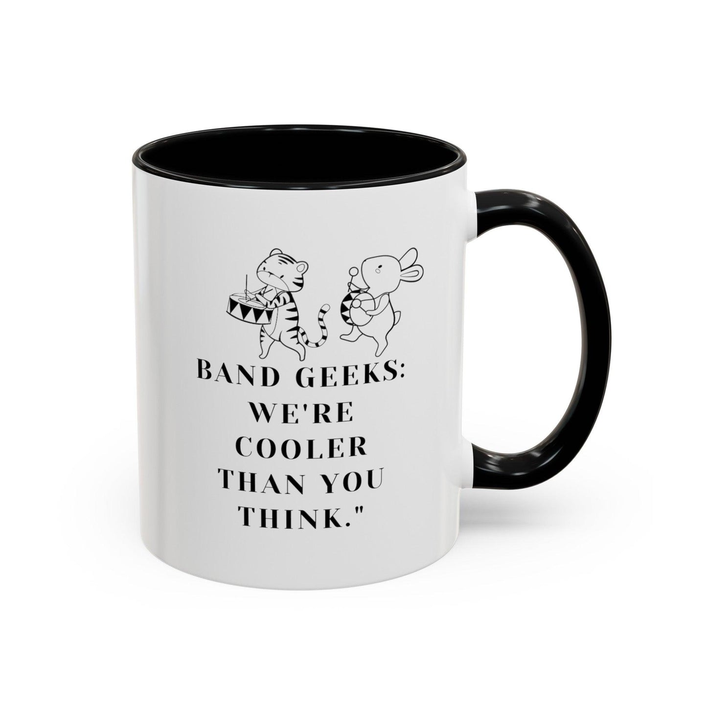 Billien Meowlody Maker Printify 11 oz 11oz accent mug Coffee Mugs Holiday Picks Home & Living Kitchen Mugs Spring Essentials two tone White base