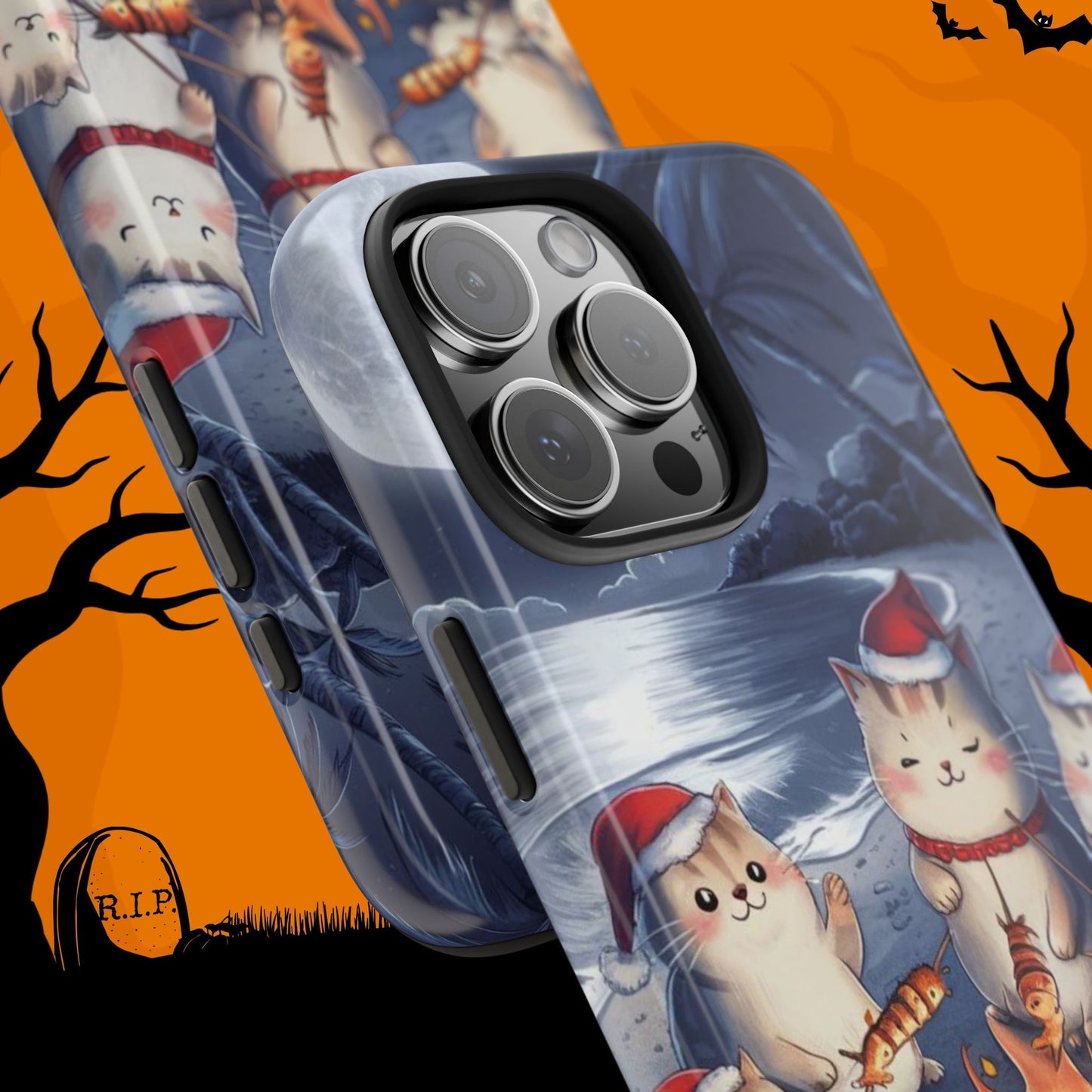 Meowmas Magic Wireless Charging Support Tough Case