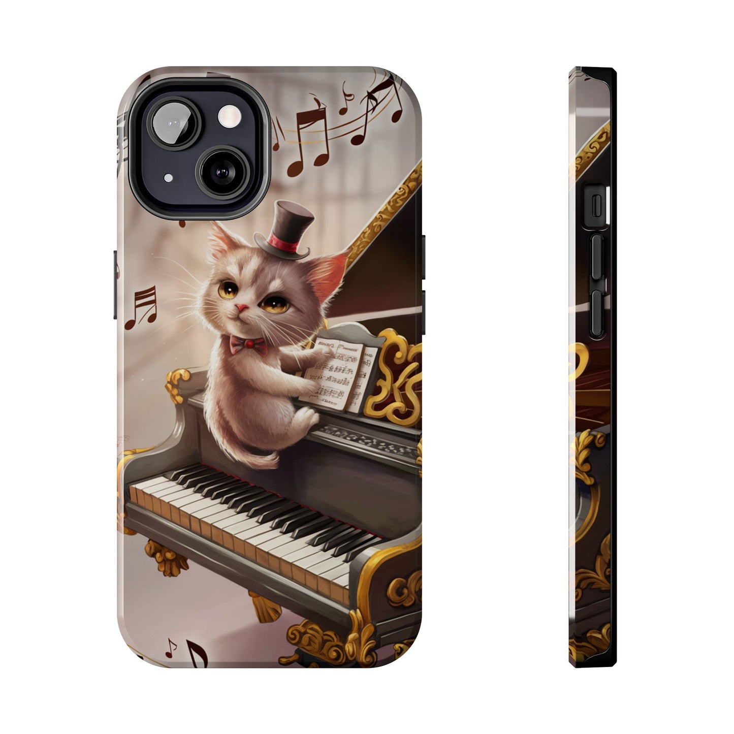 Meowsic Shield Wireless Charging Support Tough Case
