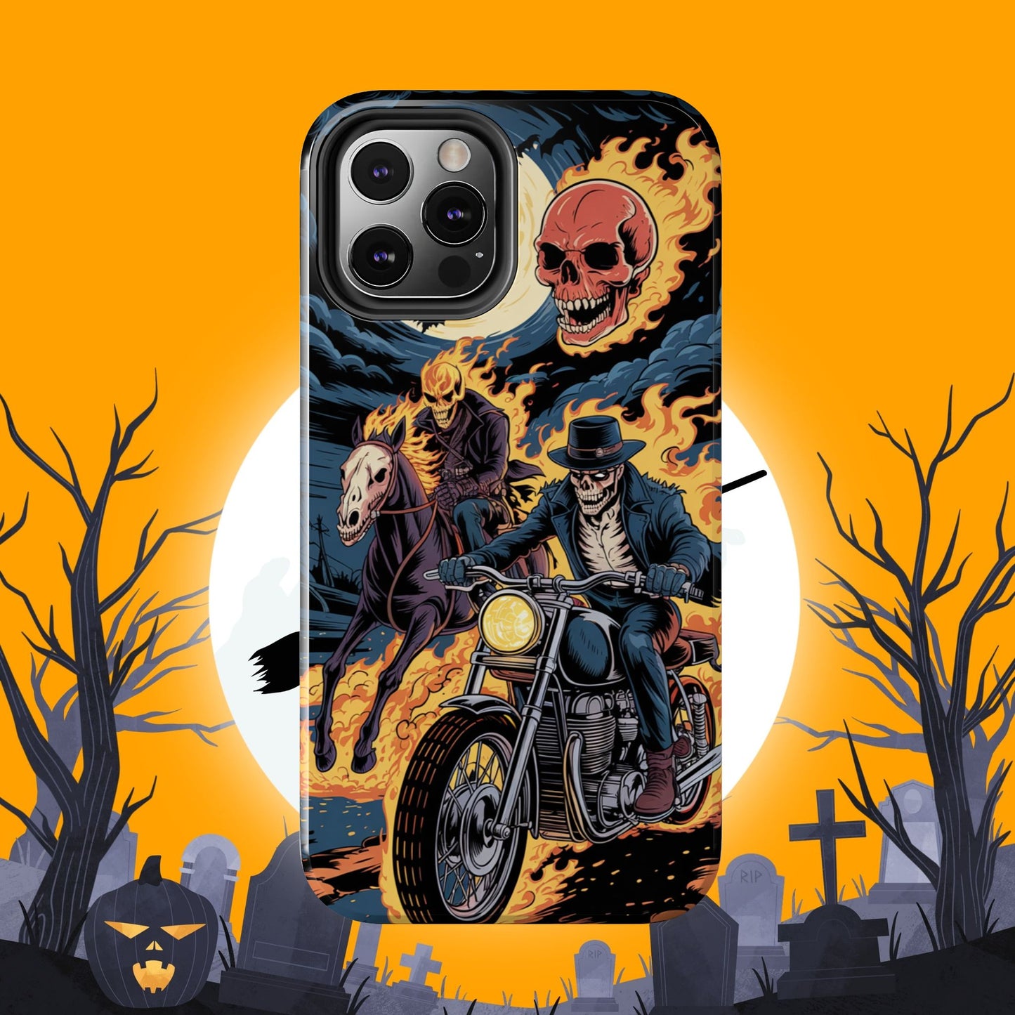 Ghost Rider Wireless Charging Support Tough Case