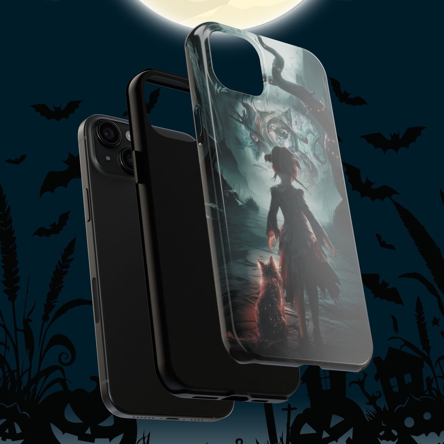 Feline Festivities Wireless Charging Support Tough Case.