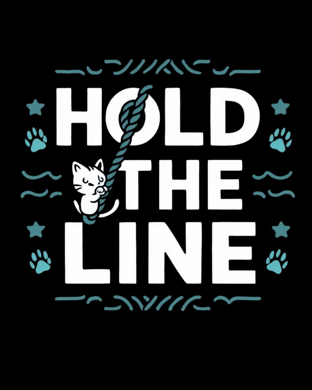 Hold The Line Cotton Tshirt