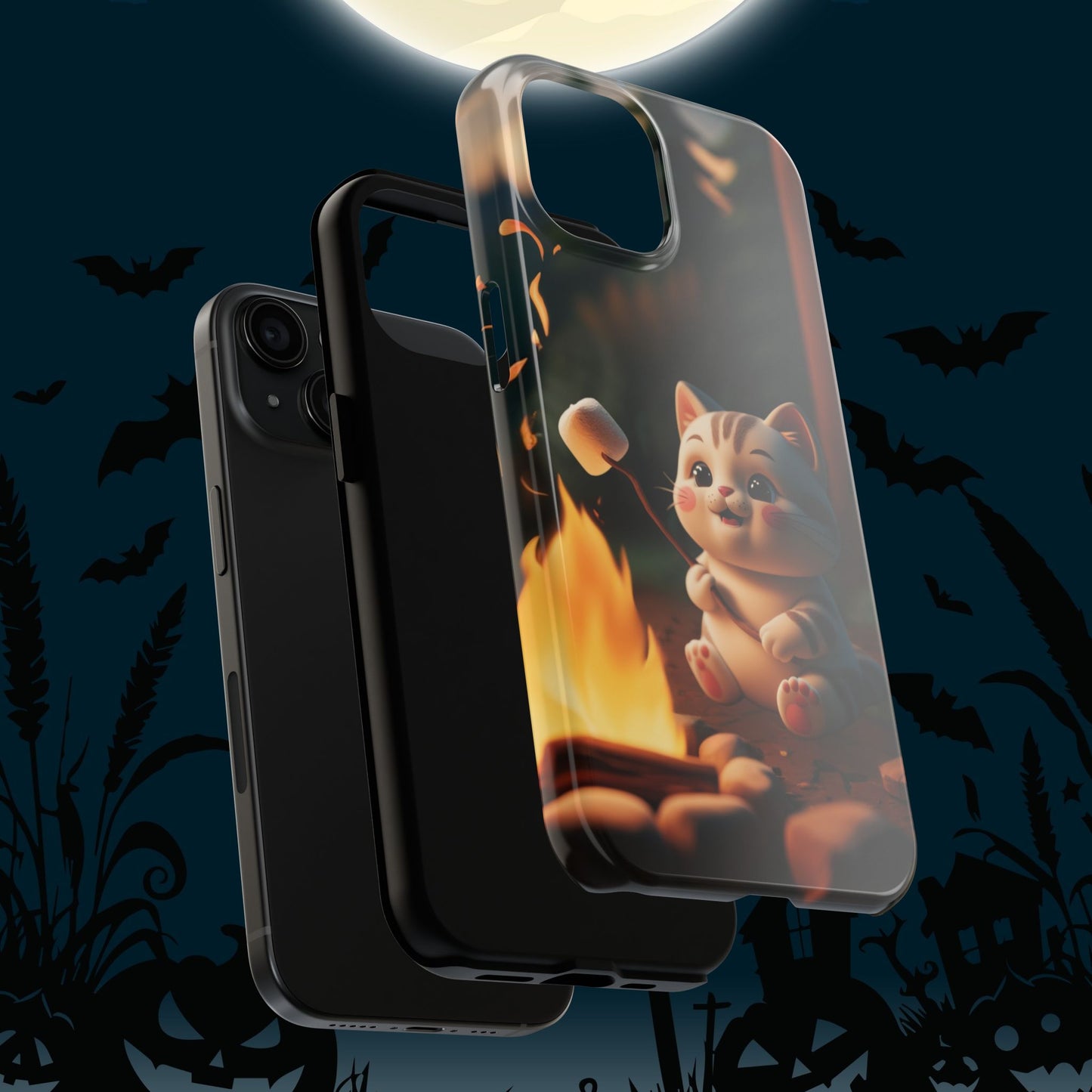 Meowstic Grip Wireless Charging Support Tough Case.