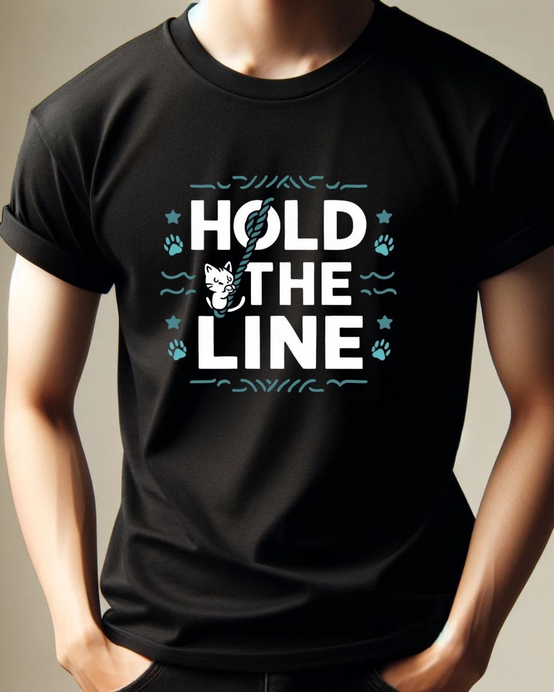 Hold The Line Cotton Tshirt