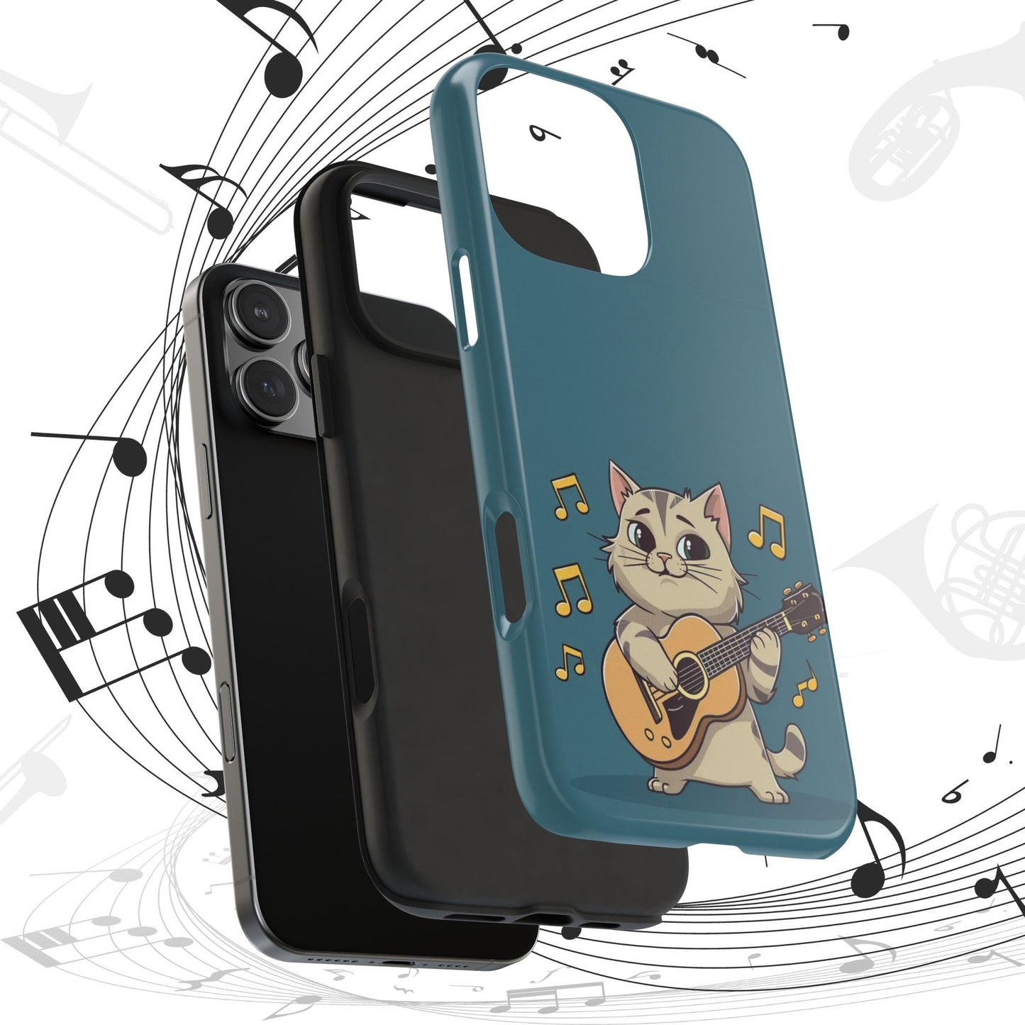 Tuneful Treasures Wireless Charging Support Tough Case.