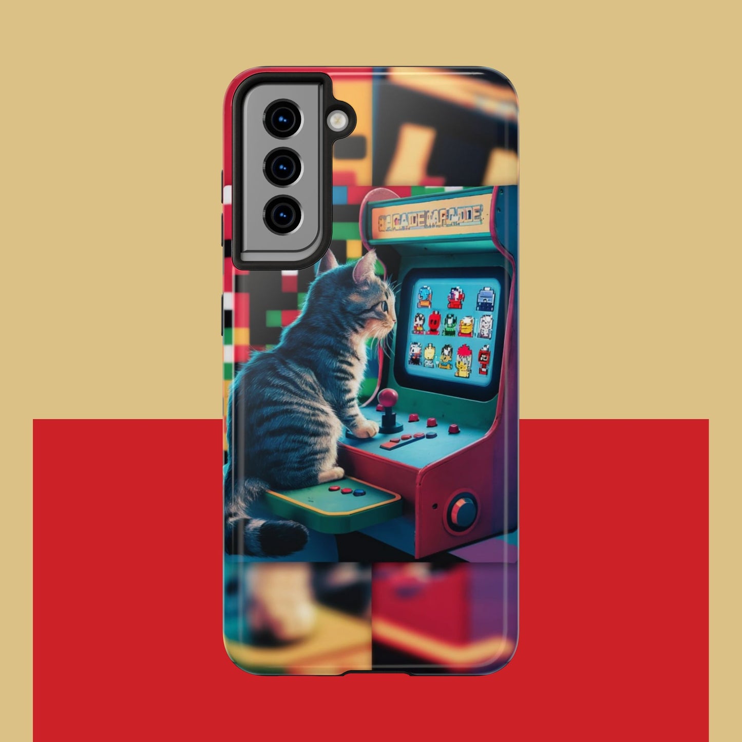 Meowstalgia Wireless Charging Support Tough Case.