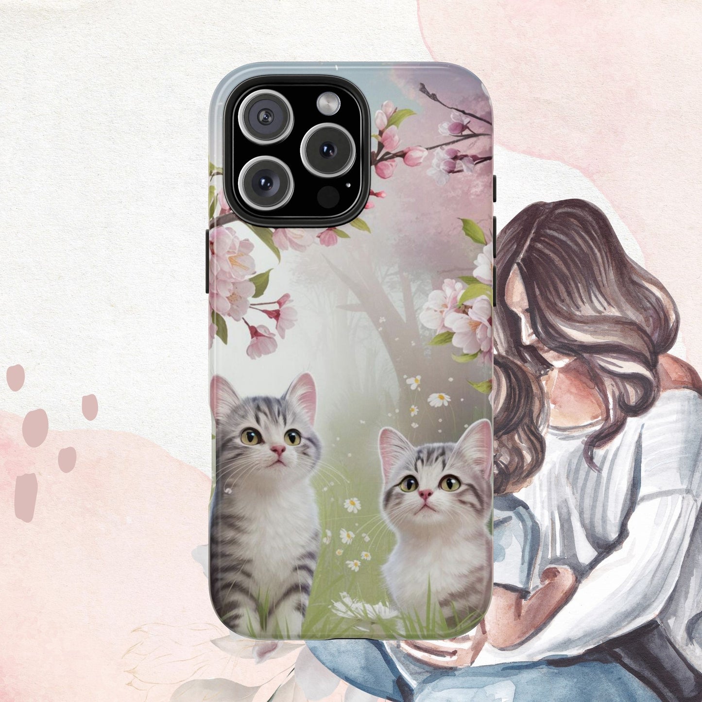 Lavender Lullaby Wireless Charging Support Tough Case