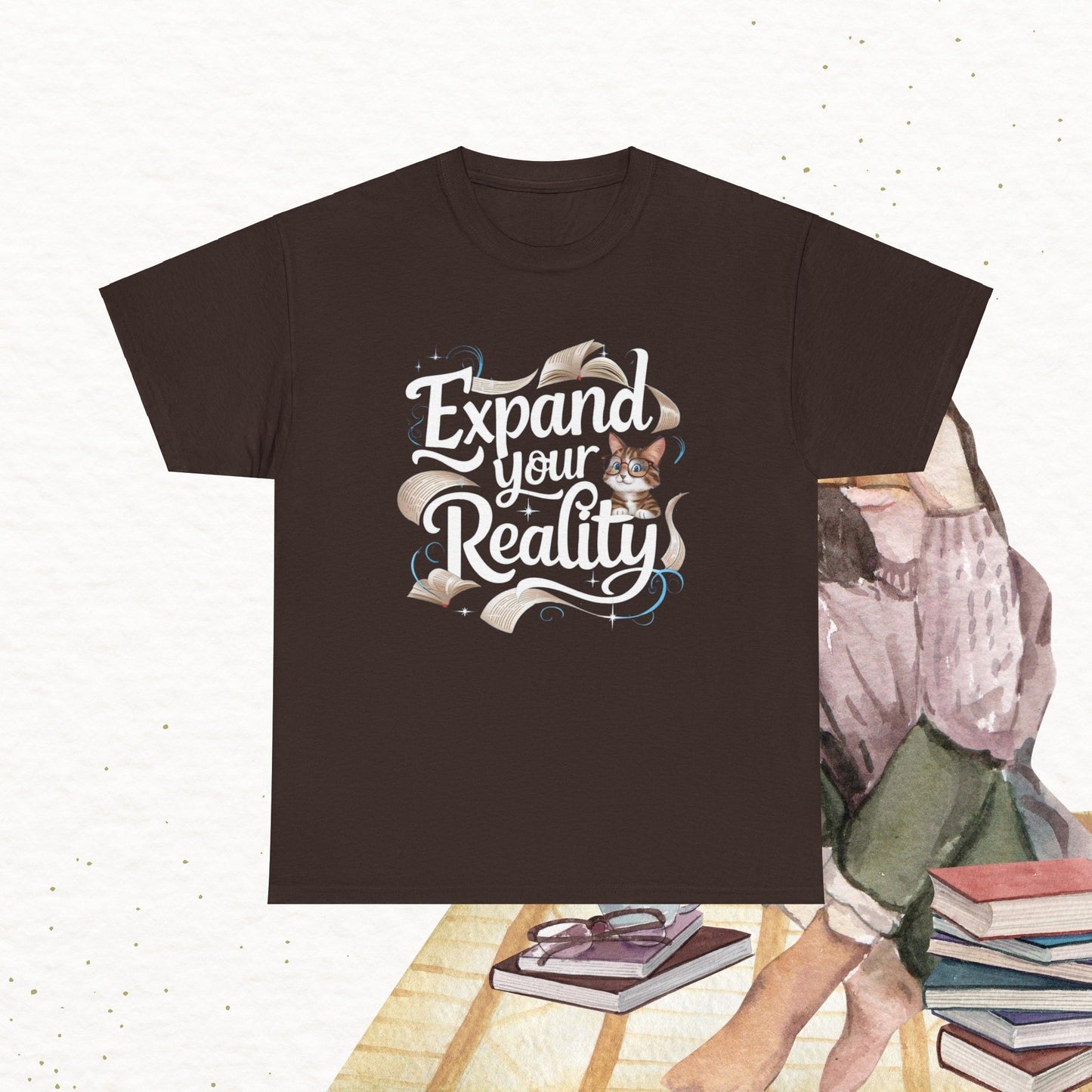 Book Lovers Expand The Reality Cotton T-Shirt