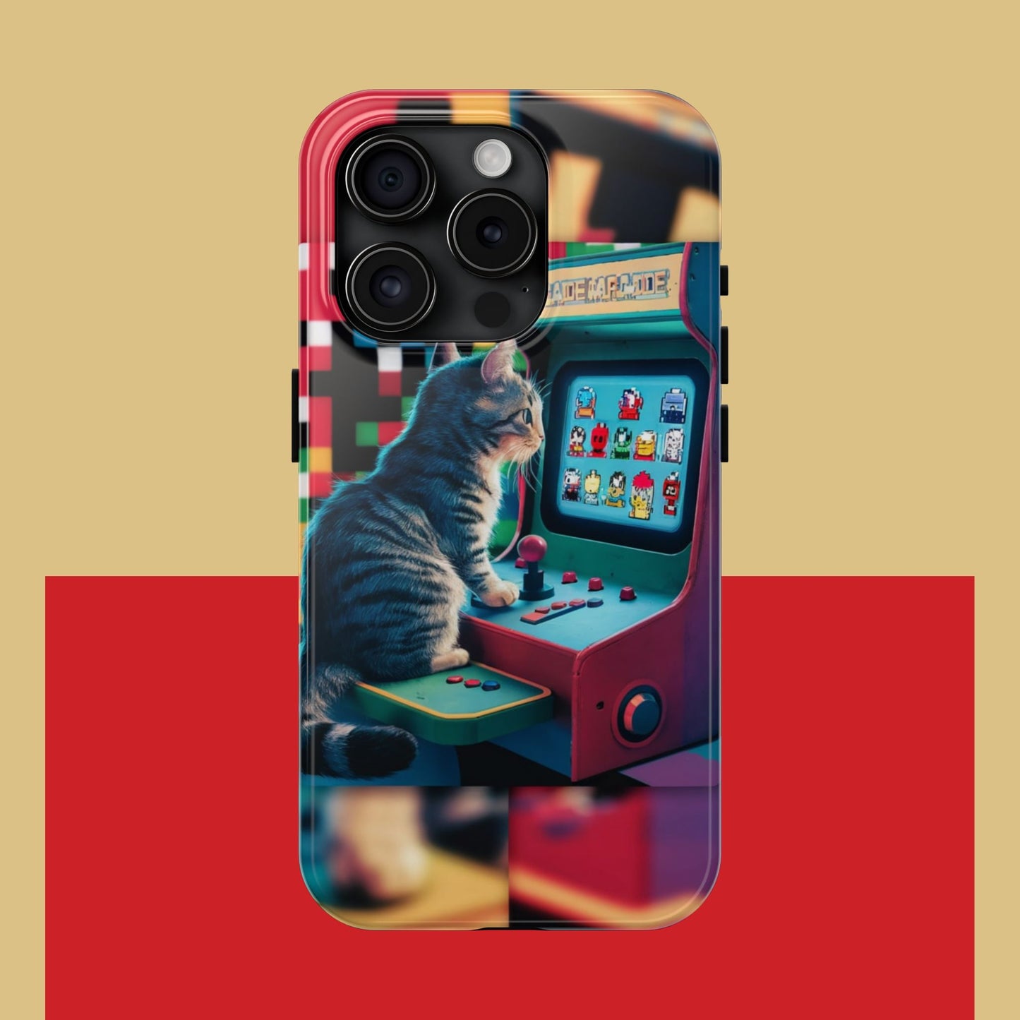 Meowstalgia Wireless Charging Support Tough Case.