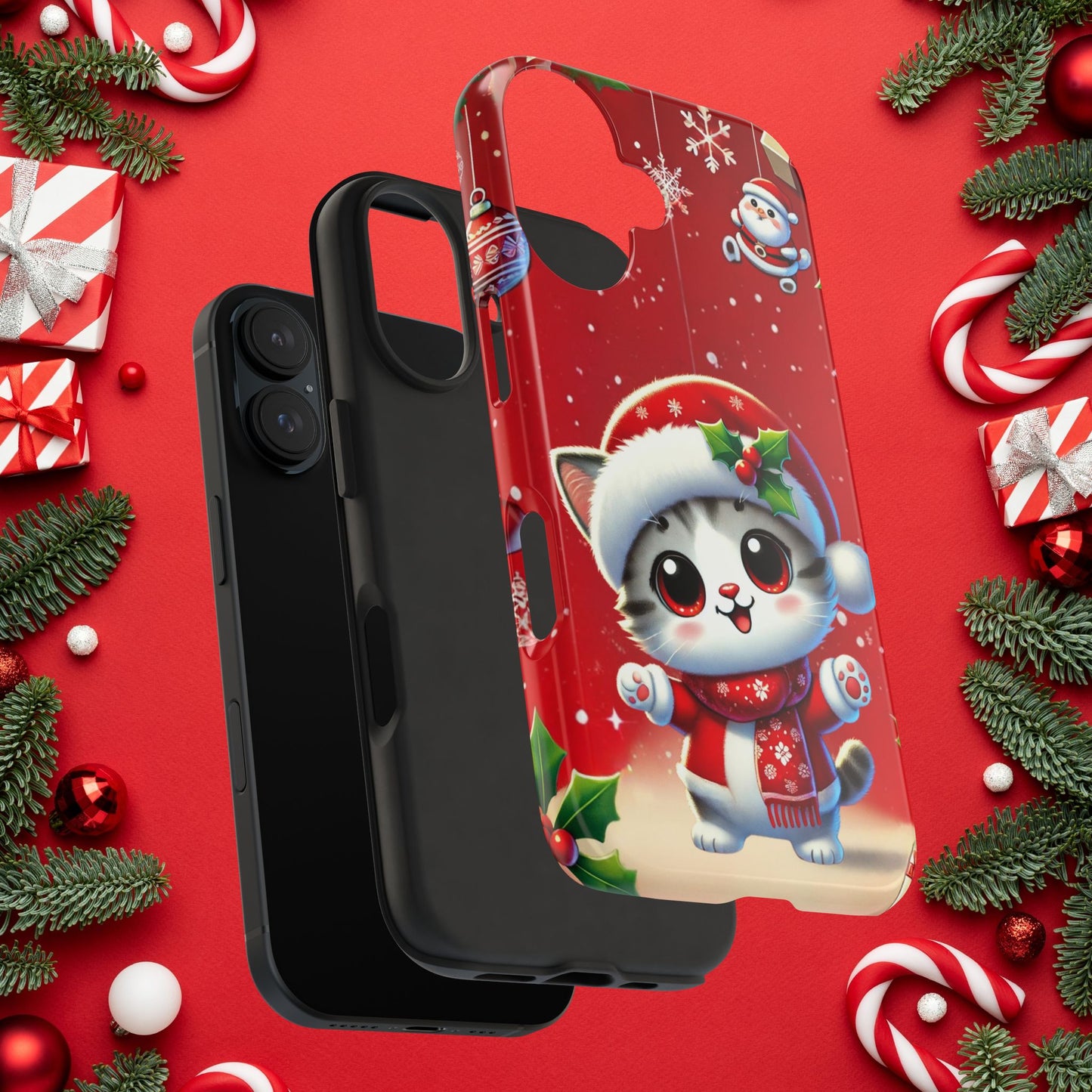 Purrfect Wishes Wireless Charging Support Tough Case
