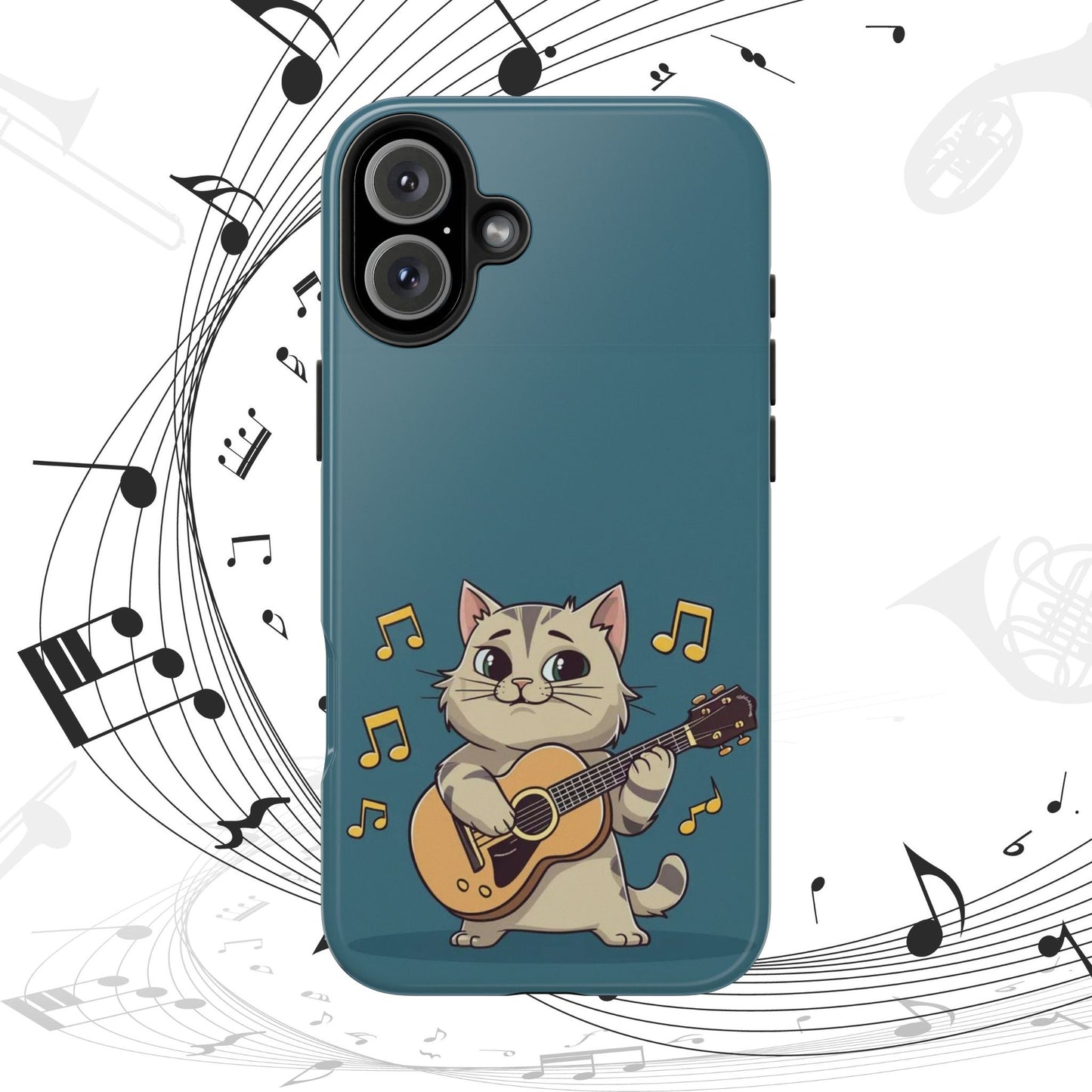 Tuneful Treasures Wireless Charging Support Tough Case.
