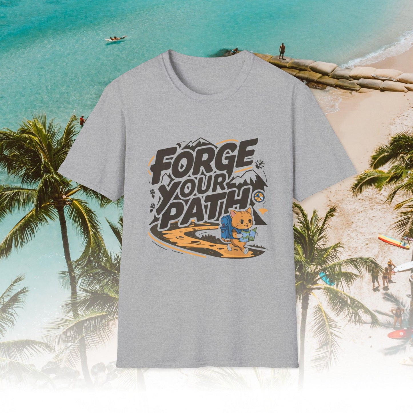 Forge Your Path Unisex Softstyle Travel Lover Cotton T-Shirts