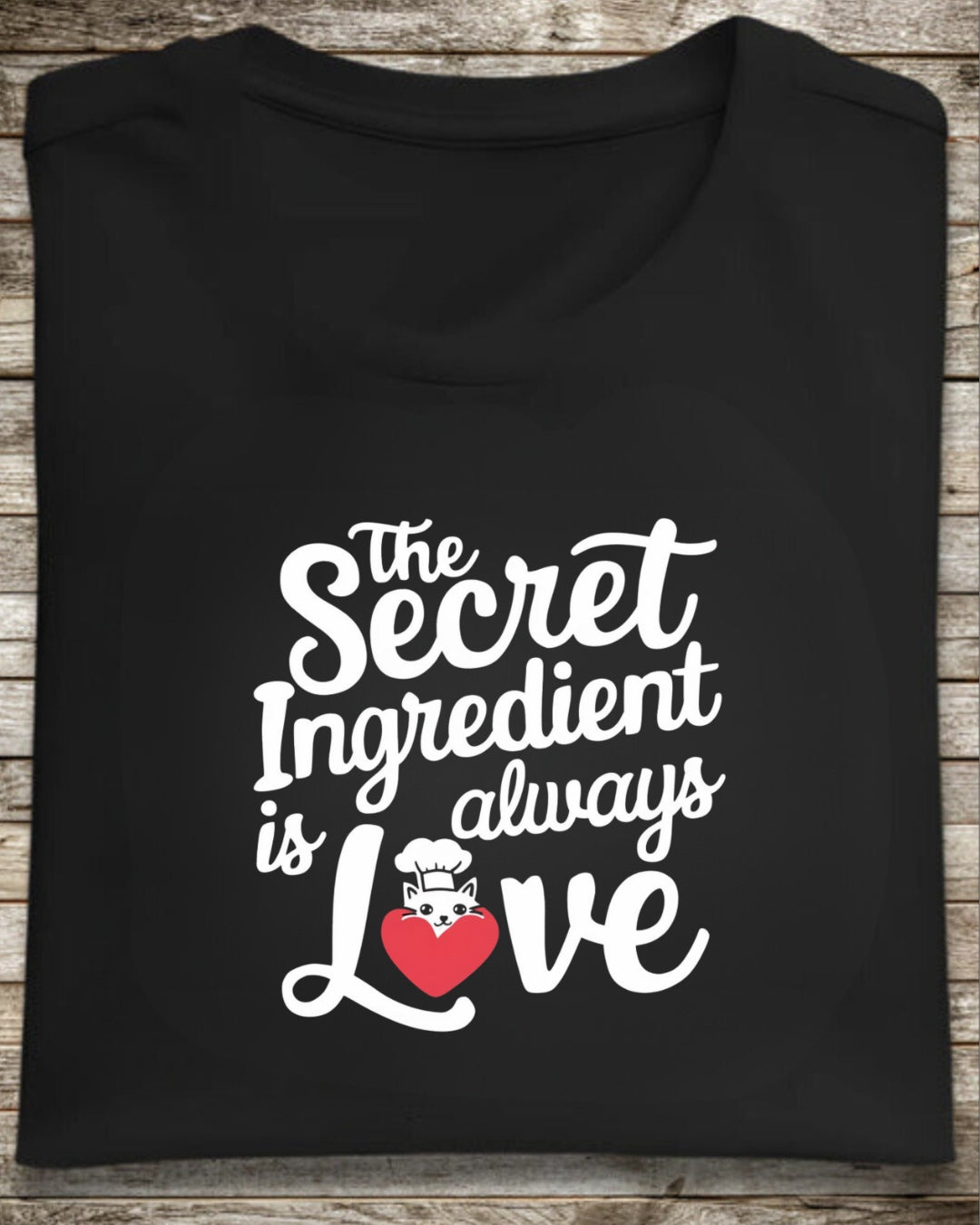 Secret Ingredient Is Love Unisex Cotton T-Shirt