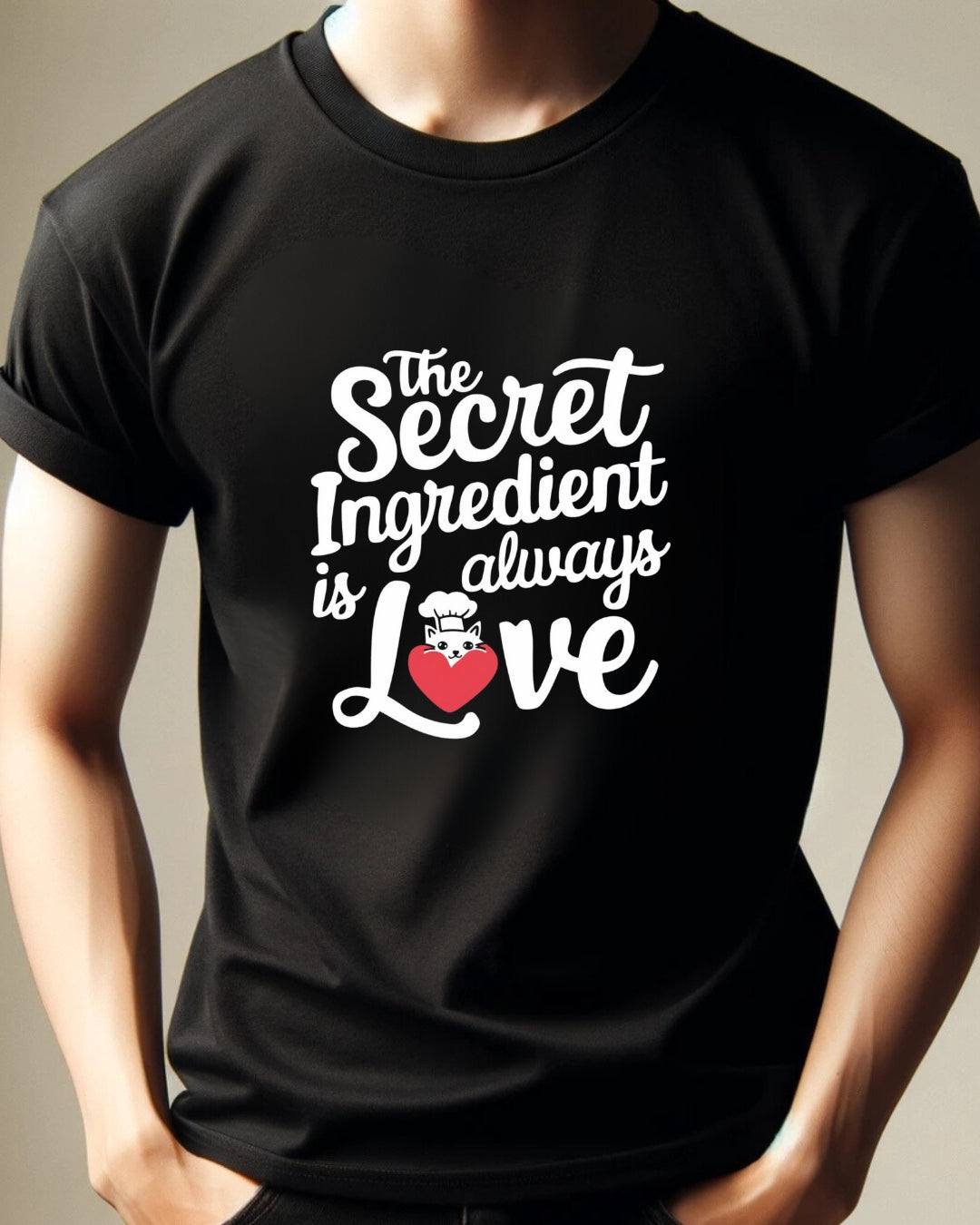 Secret Ingredient Is Love Unisex Cotton T-Shirt