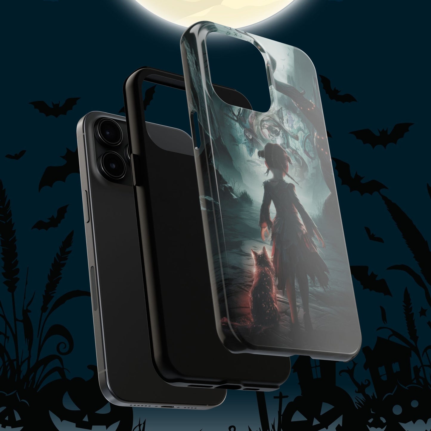 Feline Festivities Wireless Charging Support Tough Case.