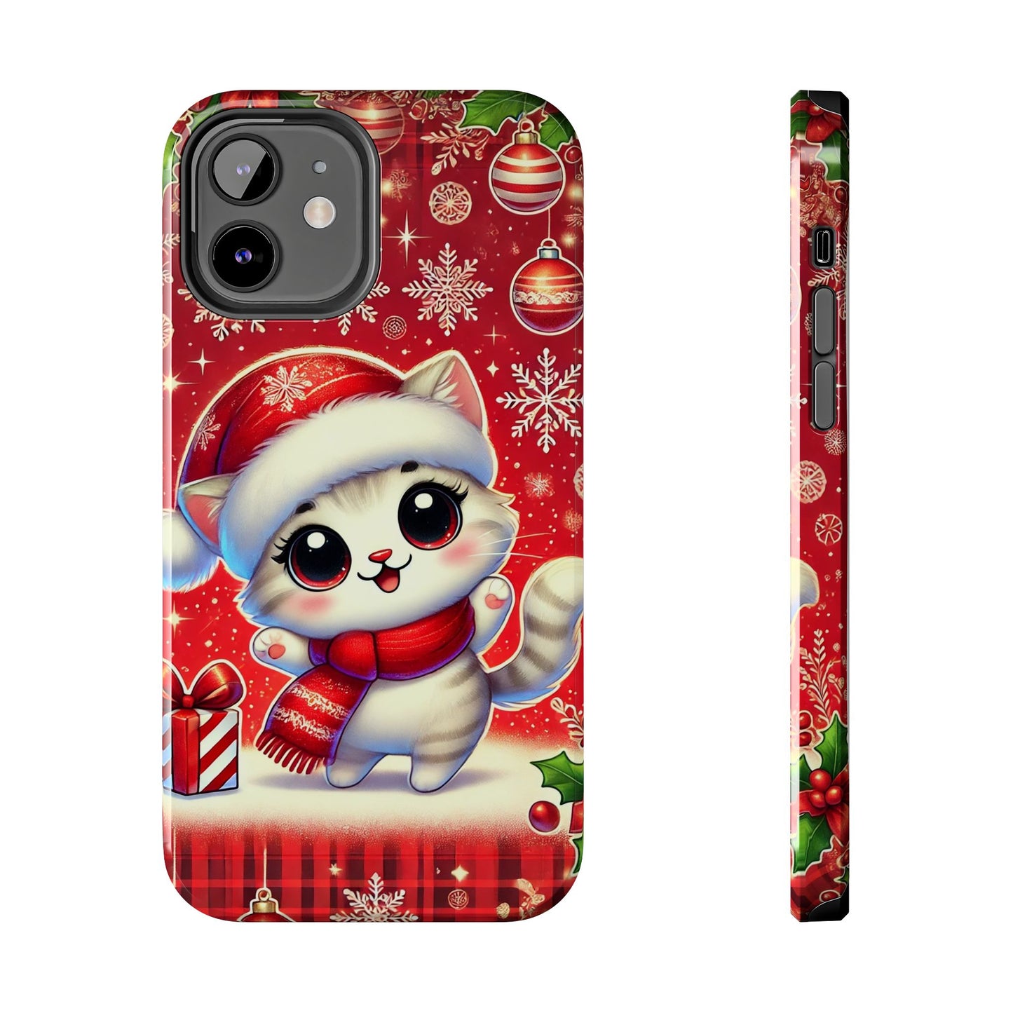 Merry Meows Wireless Charging Support Tough Case