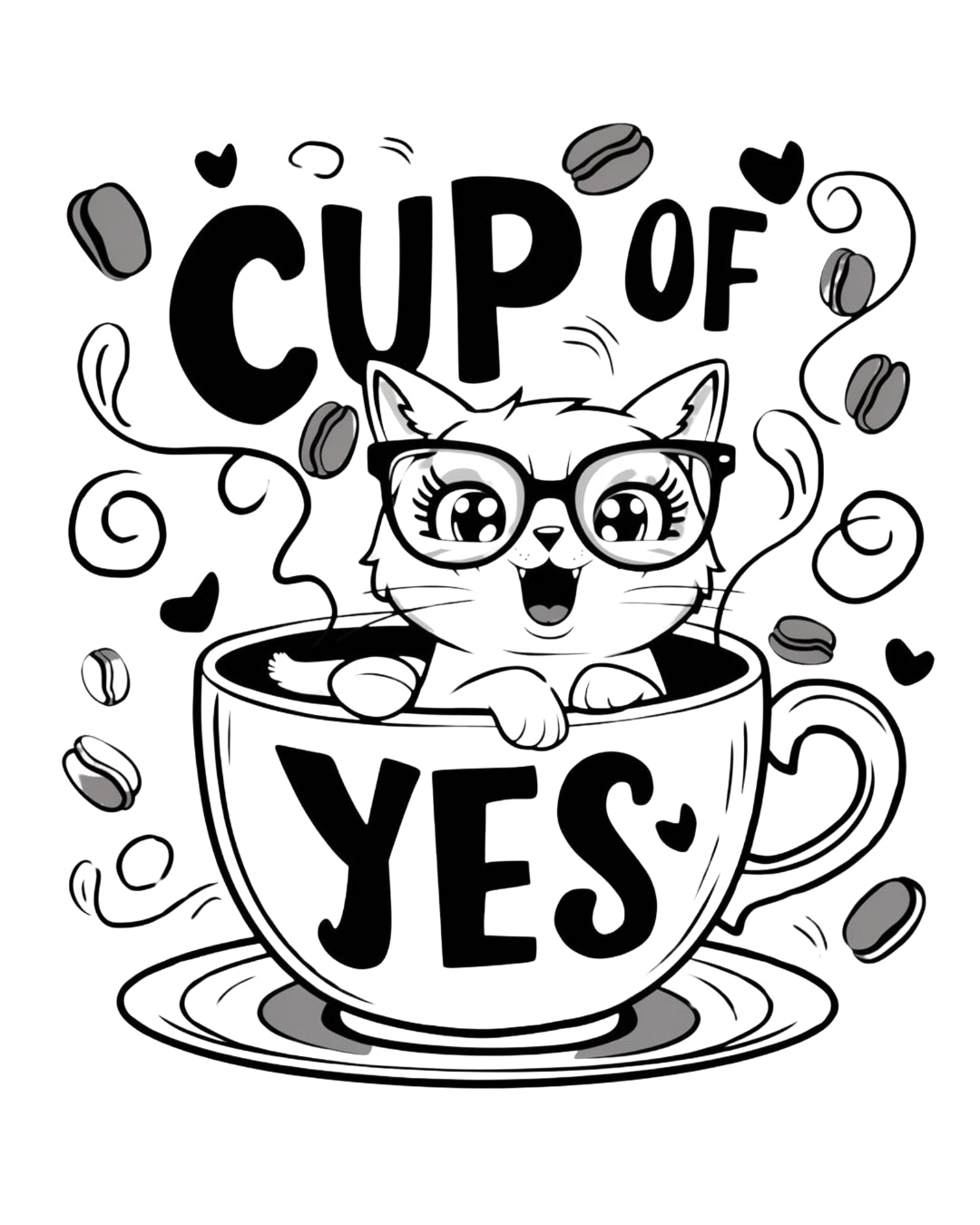Cup Of Yes Coffee Unisex Cotton T-Shirt