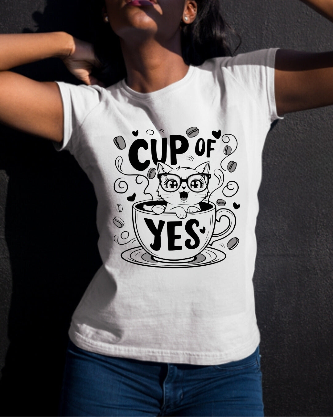 Cup Of Yes Coffee Unisex Cotton T-Shirt
