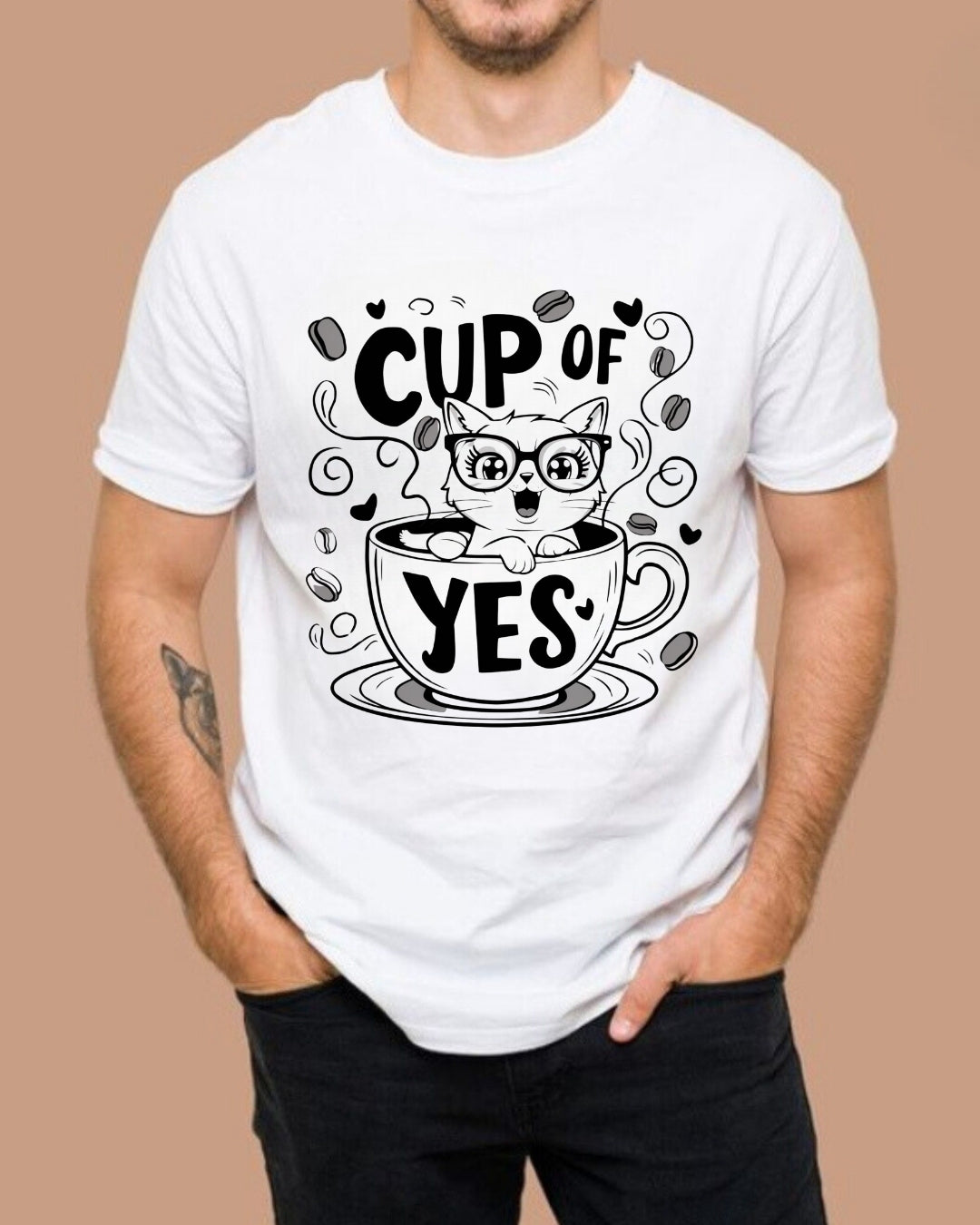 Cup Of Yes Coffee Unisex Cotton T-Shirt