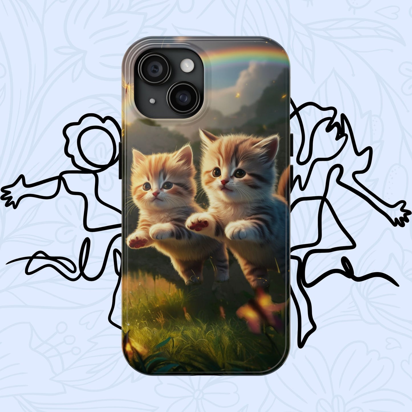 Bestie Buddies Wireless Charging Support Tough Case