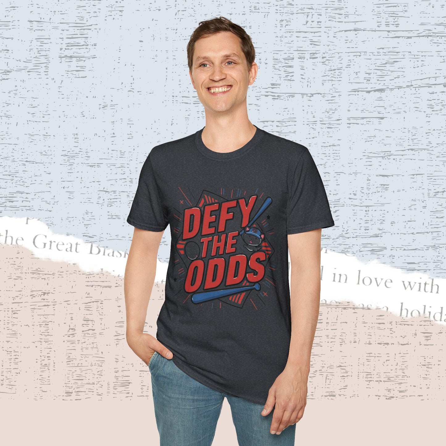 Defy The Odds Cotton Men Tee