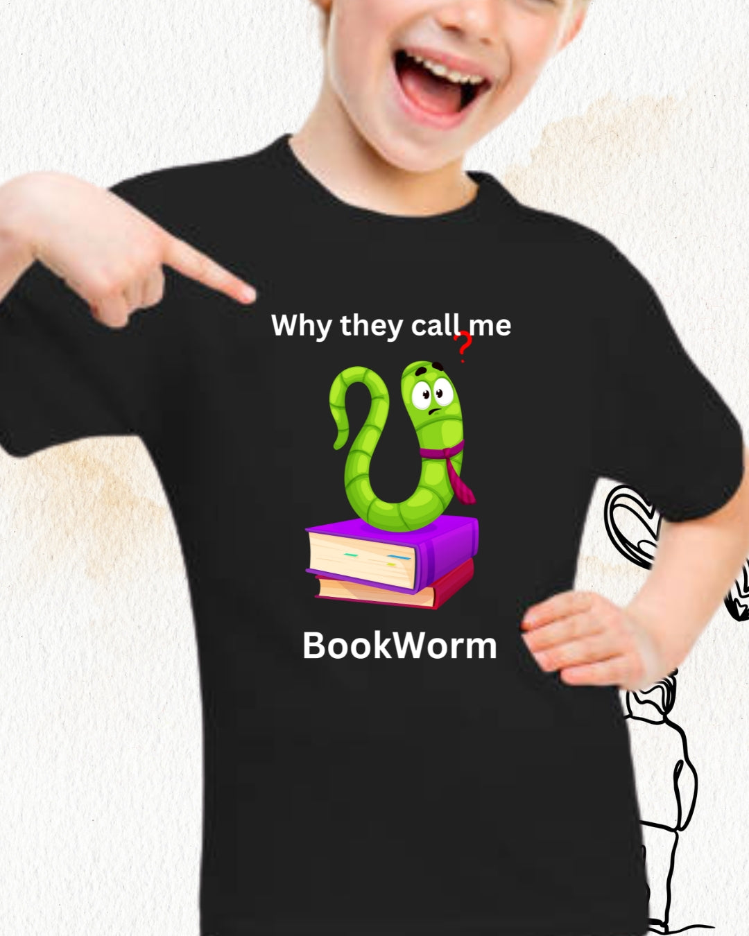 Purrfectly Bookish kid Cotton Tshirt