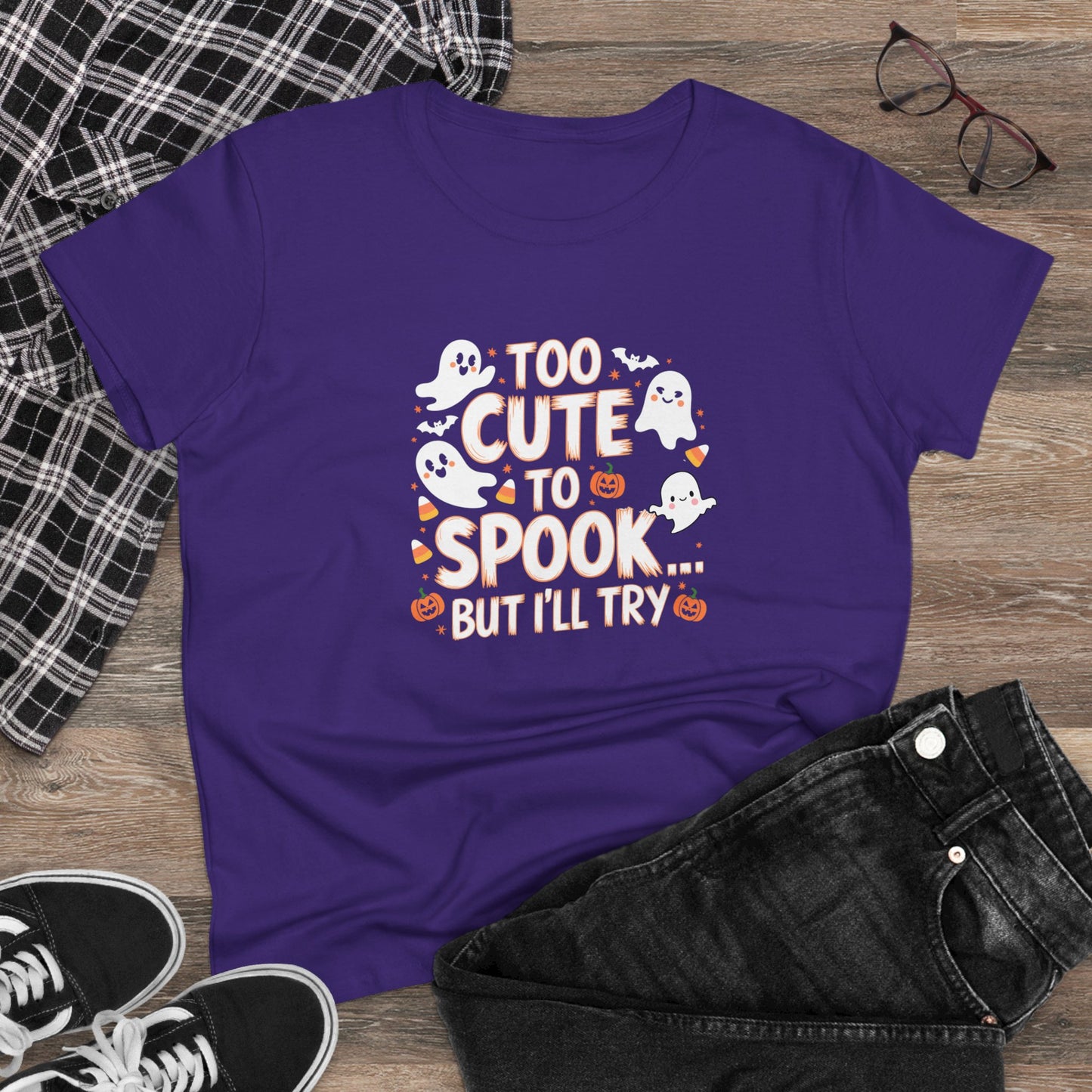 Creepy Cheers Women Cotton Tshirt