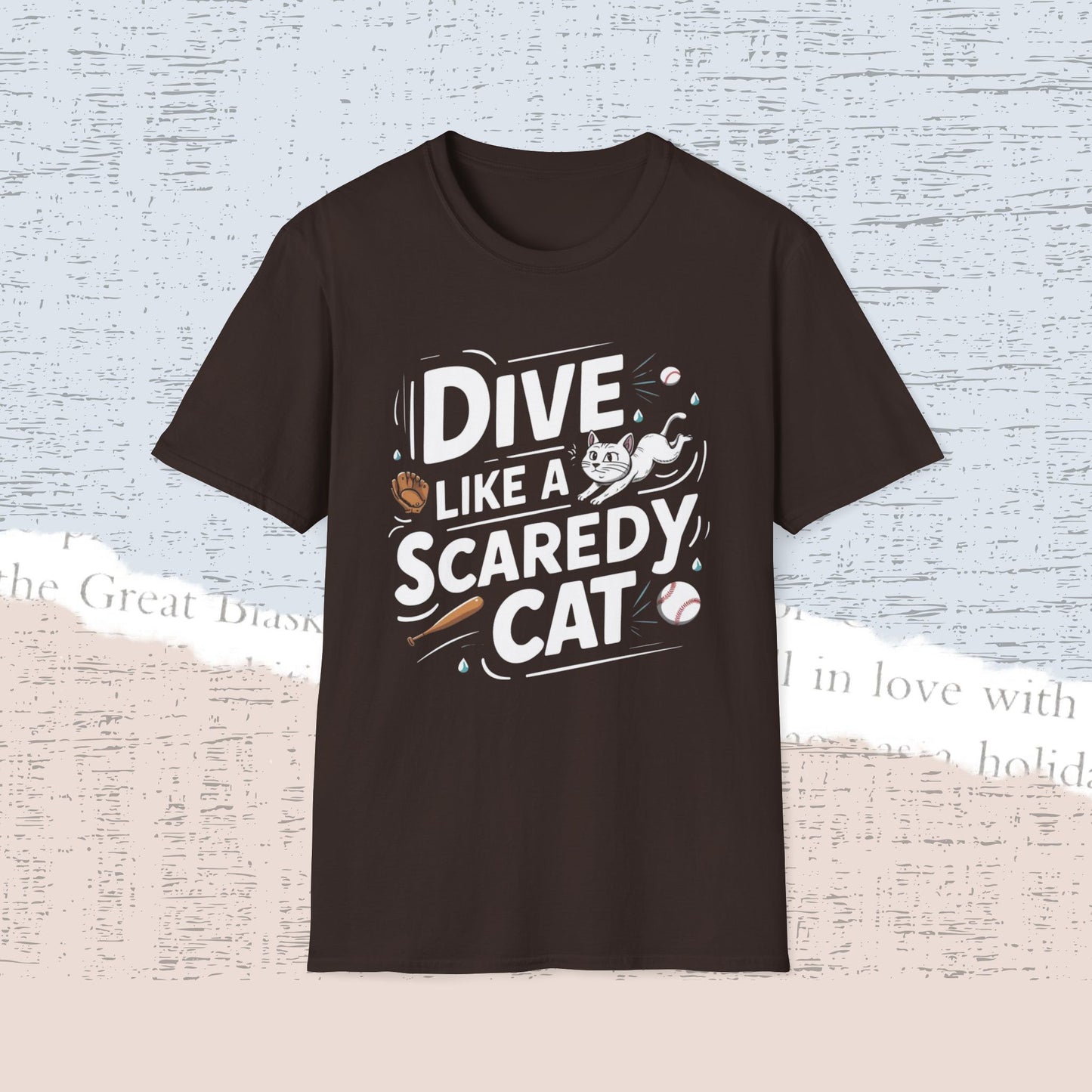 Dive Like Scaredy Cat Cotton Men Tee