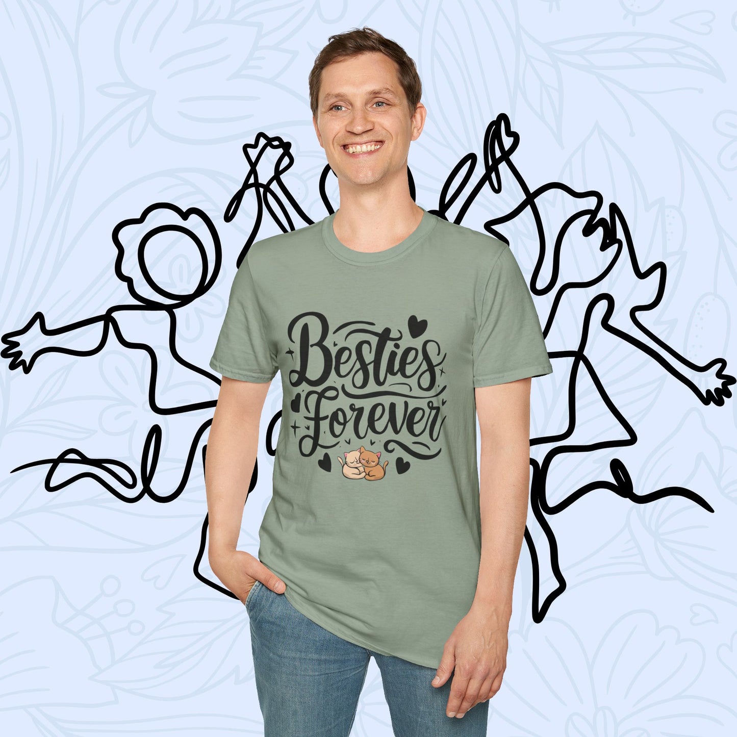 Besties Forever Cotton T-Shirt