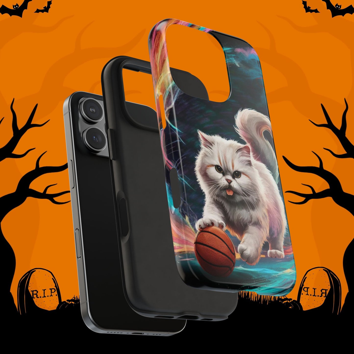 Meowble Dribble Wireless Charging Support Tough Case.
