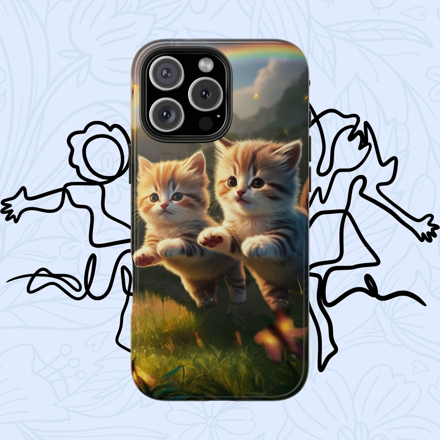 Bestie Buddies Wireless Charging Support Tough Case