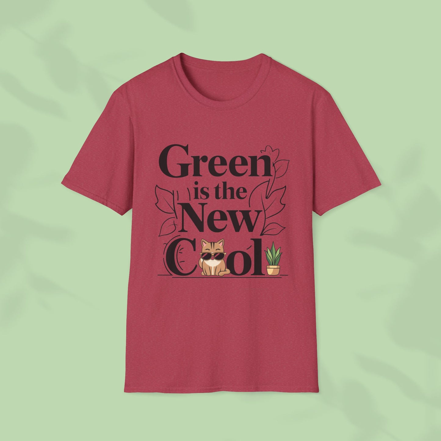 Green Is The New Cool Cotton T-Shirt