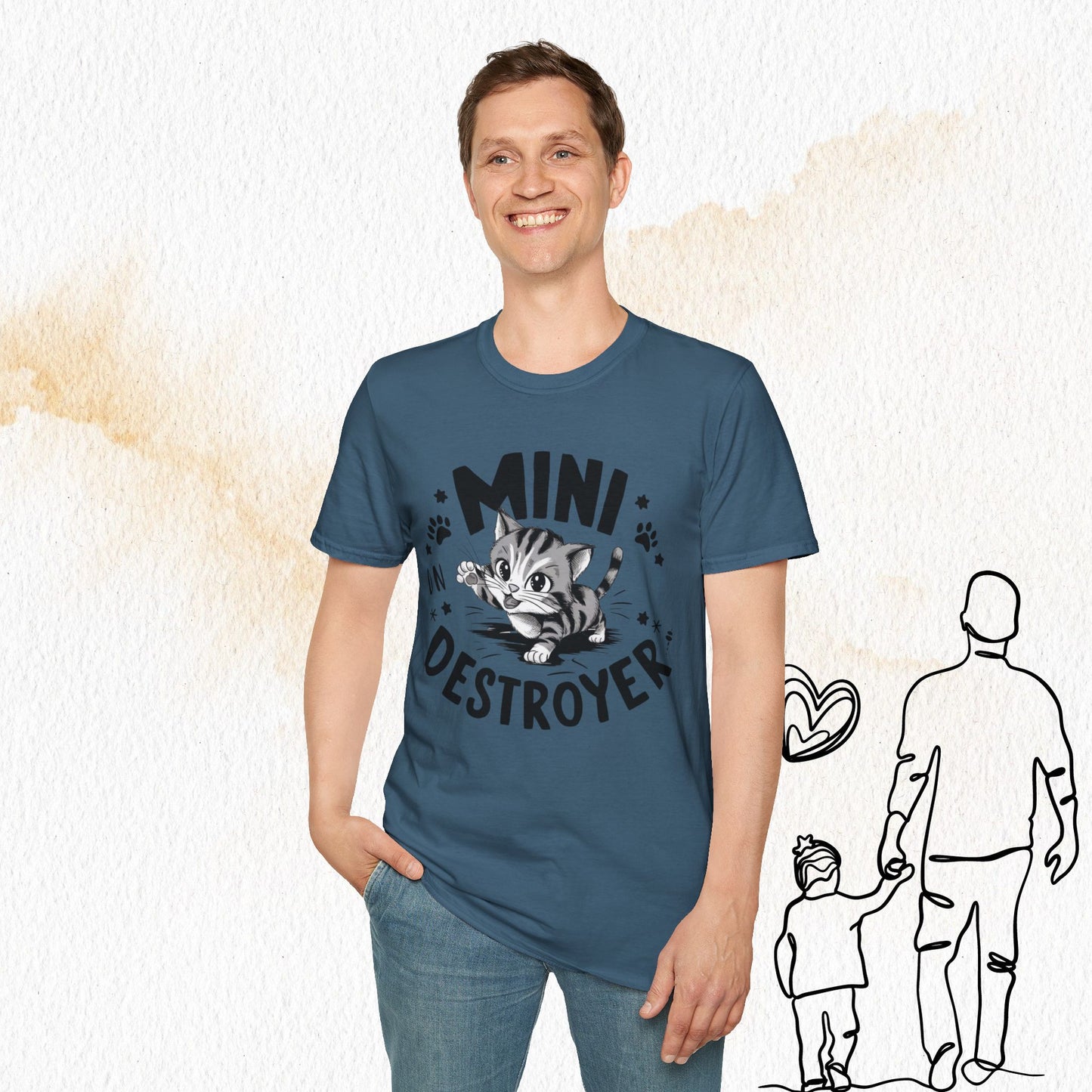 Mini Destroyer Cotton Men T-Shirt