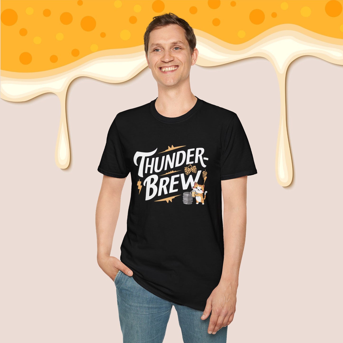 Thunder Brew Cotton Men Tshirt