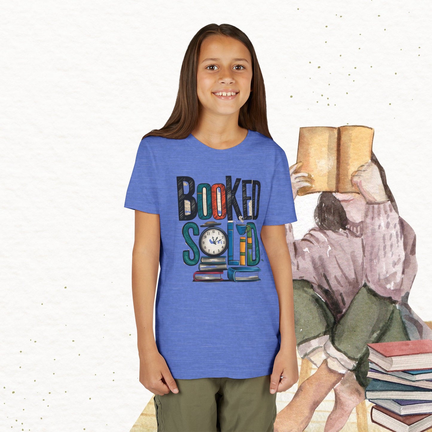 Booked Solid Youth Heavy Cotton T-Shirt