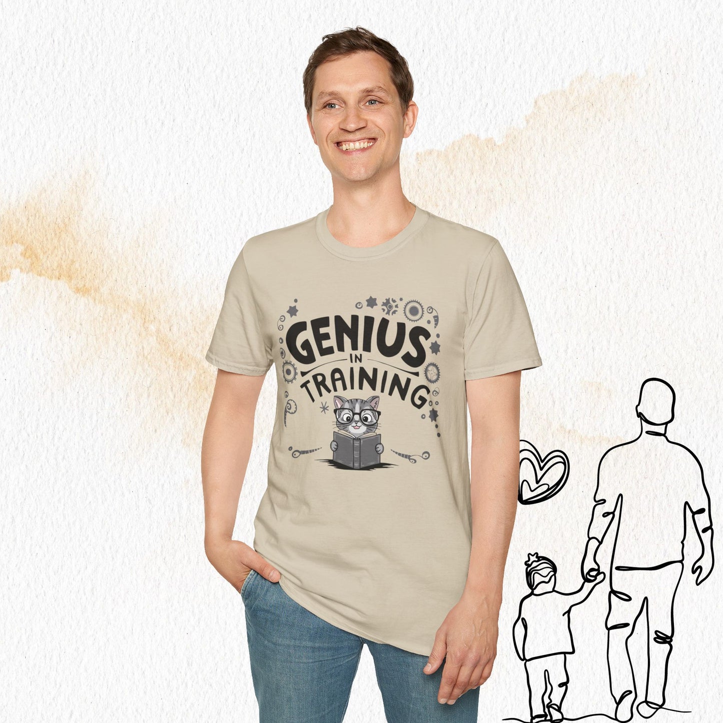 Genius In Training Cotton Men T-Shirt