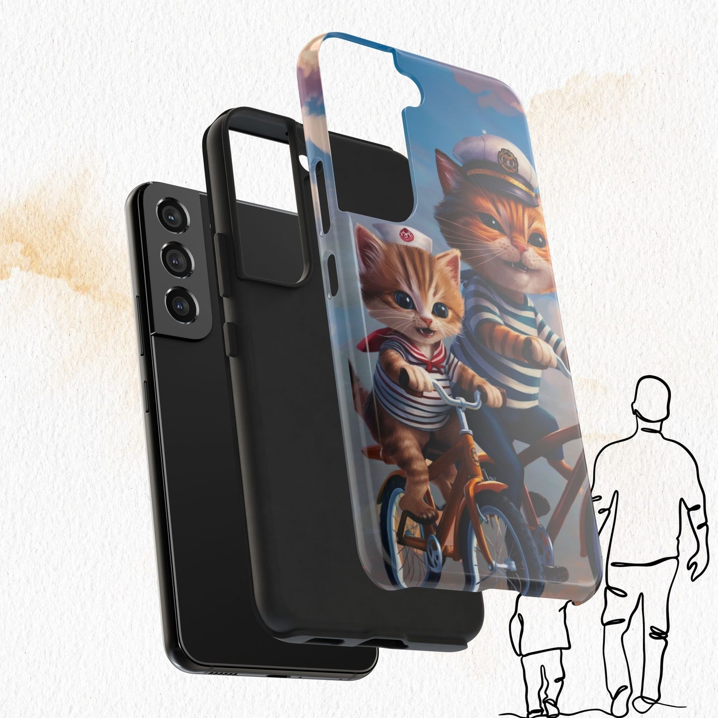 Nine Lives Wireless Charging Support Tough Case