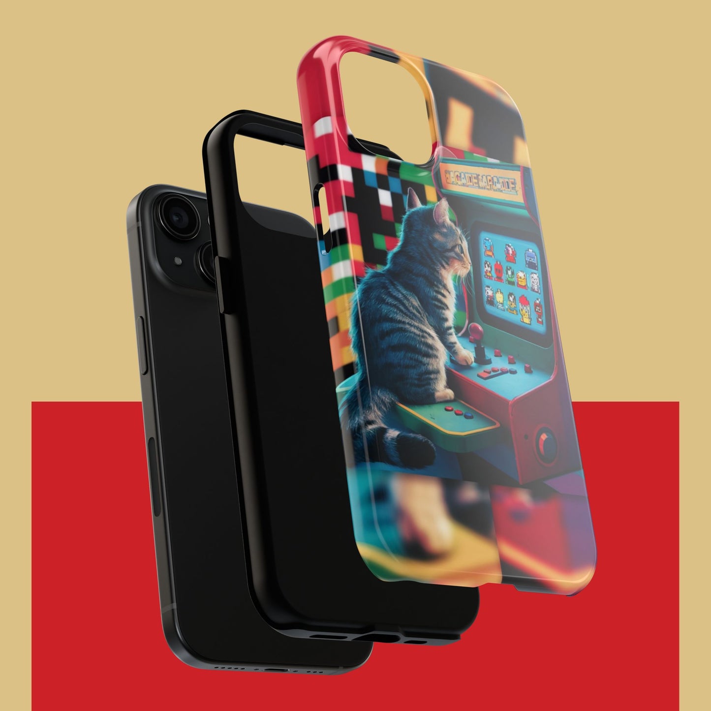 Meowstalgia Wireless Charging Support Tough Case.
