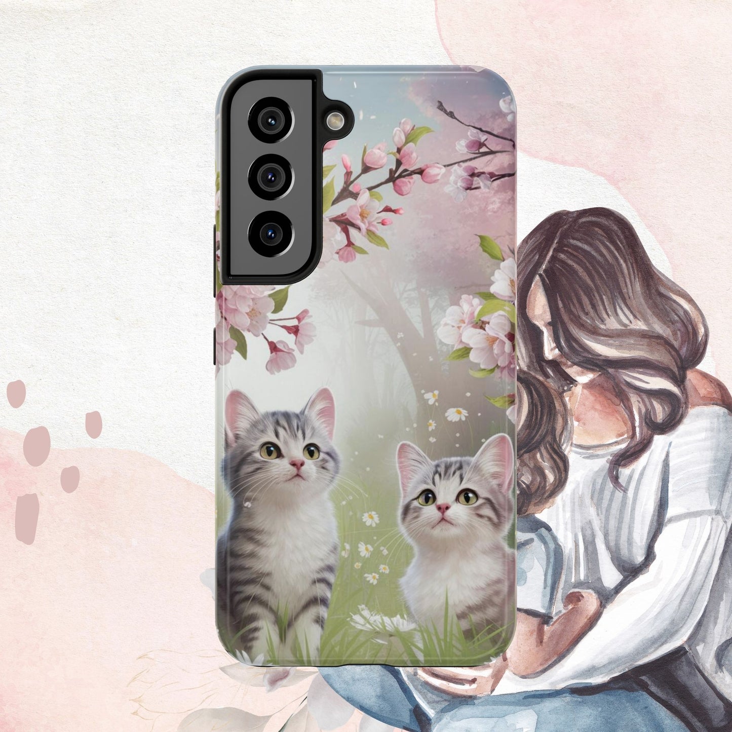 Lavender Lullaby Wireless Charging Support Tough Case