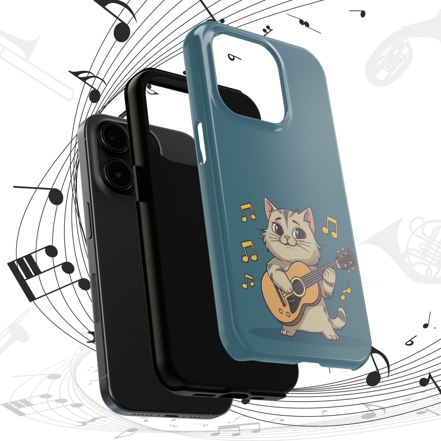 Tuneful Treasures Wireless Charging Support Tough Case.