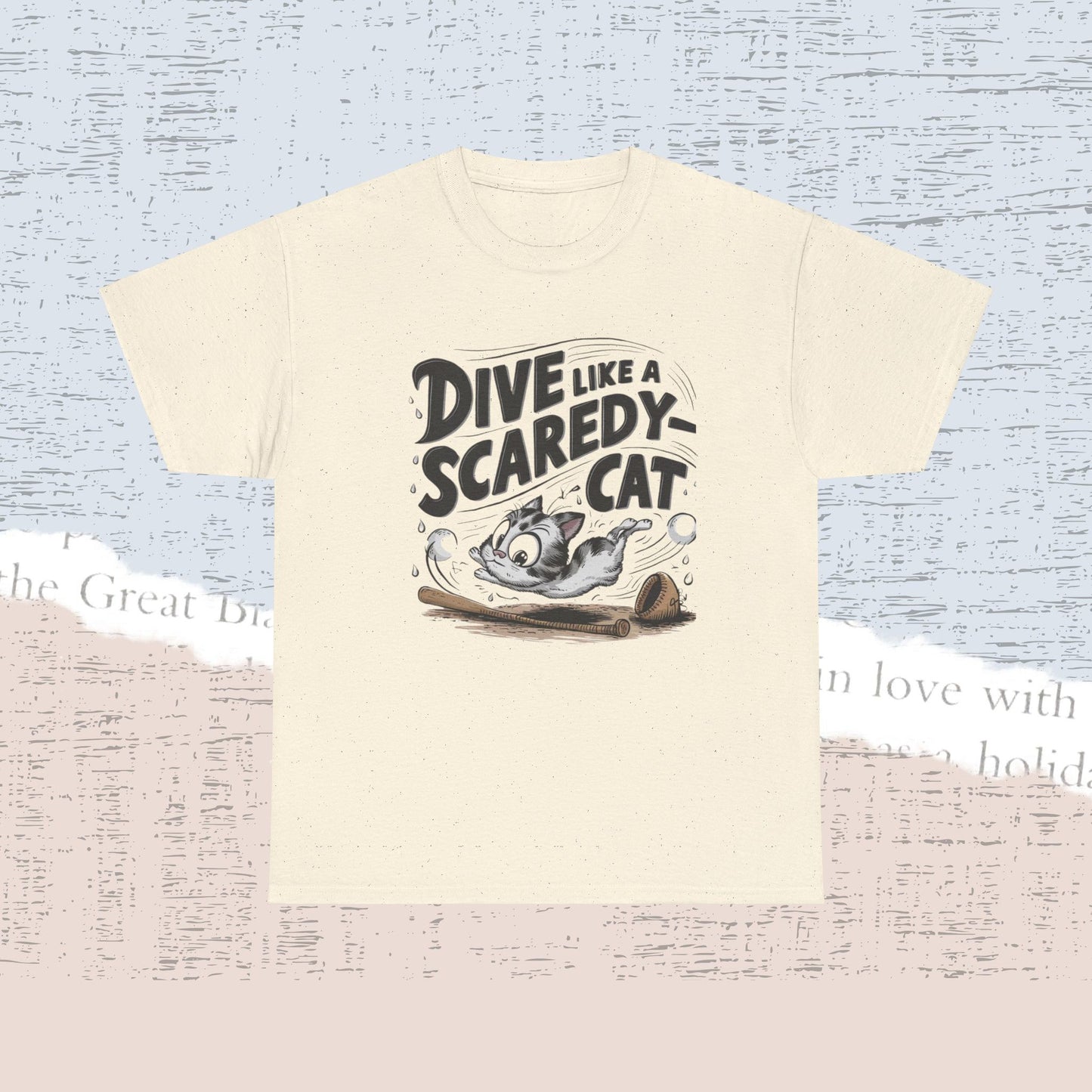 Dive Like Scaredy Cat Cotton Tshirt