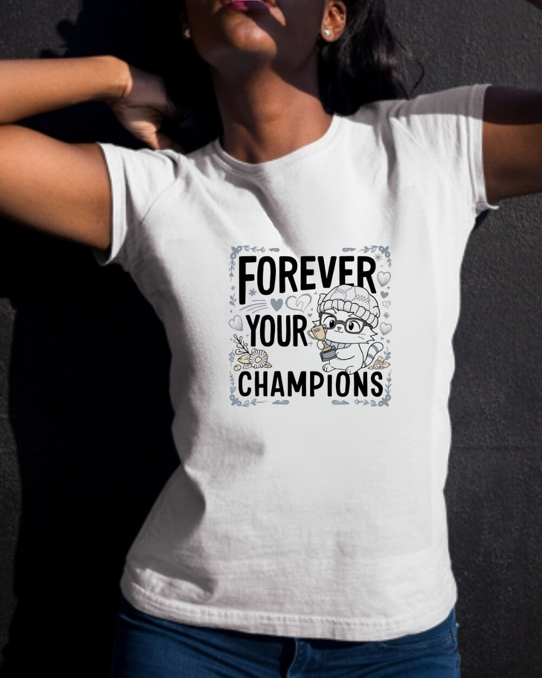Forever Your Champion Grandma Cotton Tshirt